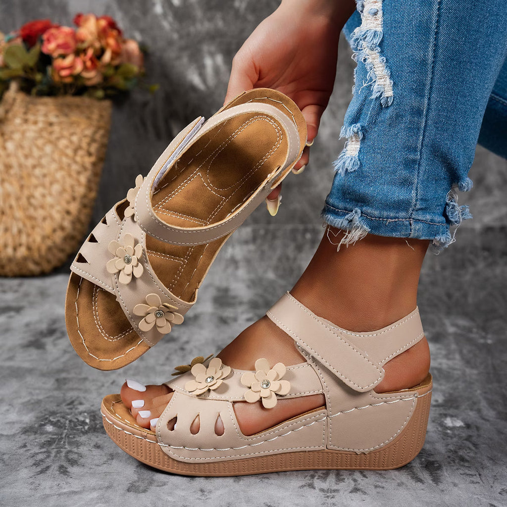 Sandalias de cuña de verano para mujer