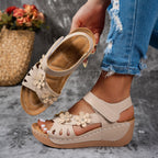 Sandalias de cuña de verano para mujer
