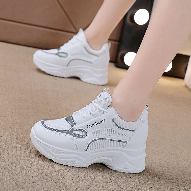 Tenis ortopédicos casuales de malla con elevación