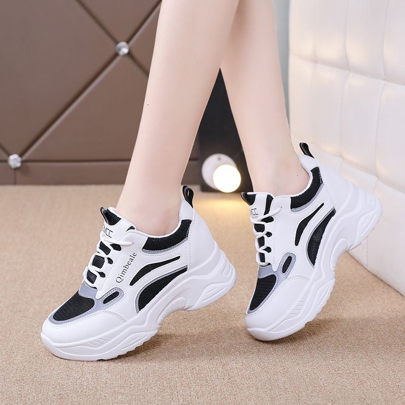 Tenis ortopédicos casuales de malla con elevación