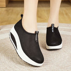 Zapatos de malla transpirable con aumento de altura