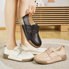 Zapatos planos de piel cómodos retro