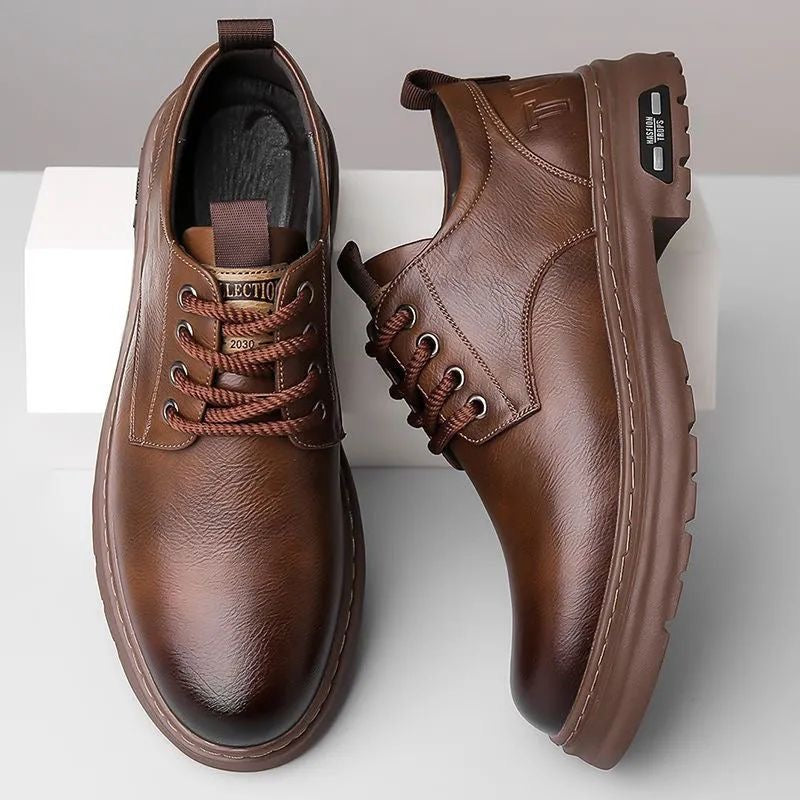 Zapatos casuales de cuero para hombre