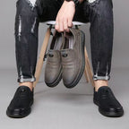 Zapatos casuales de piel suave para hombre