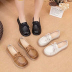 [100% Cuero]zapatos planos