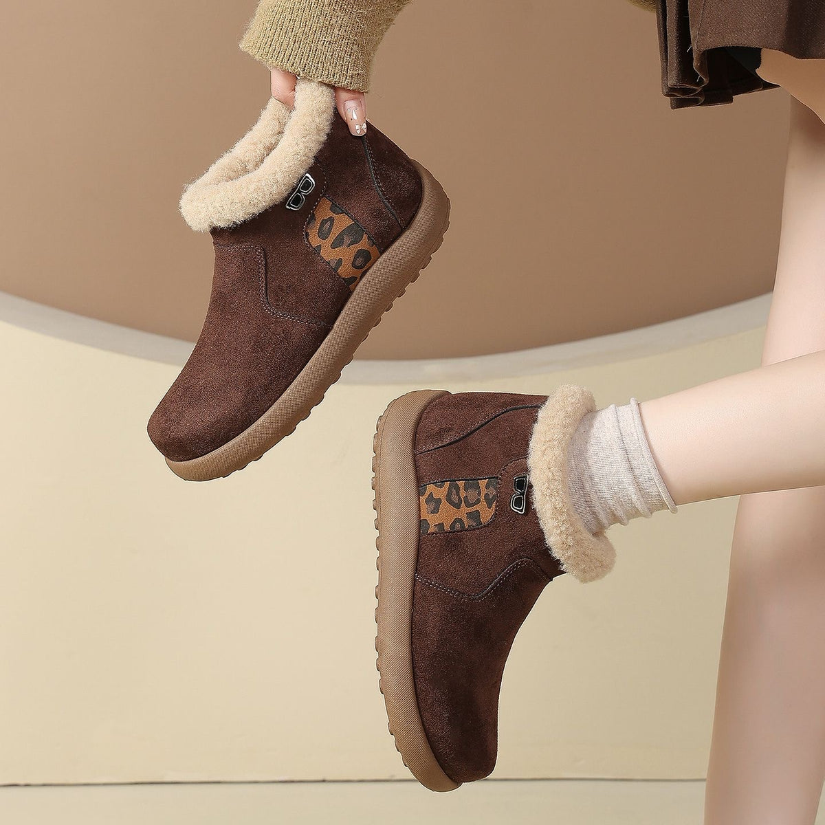 Botines para Mujer con Forro Suave y Cálido