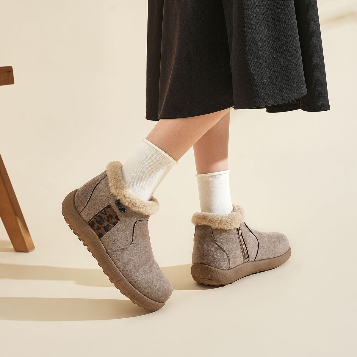 Botines para Mujer con Forro Suave y Cálido