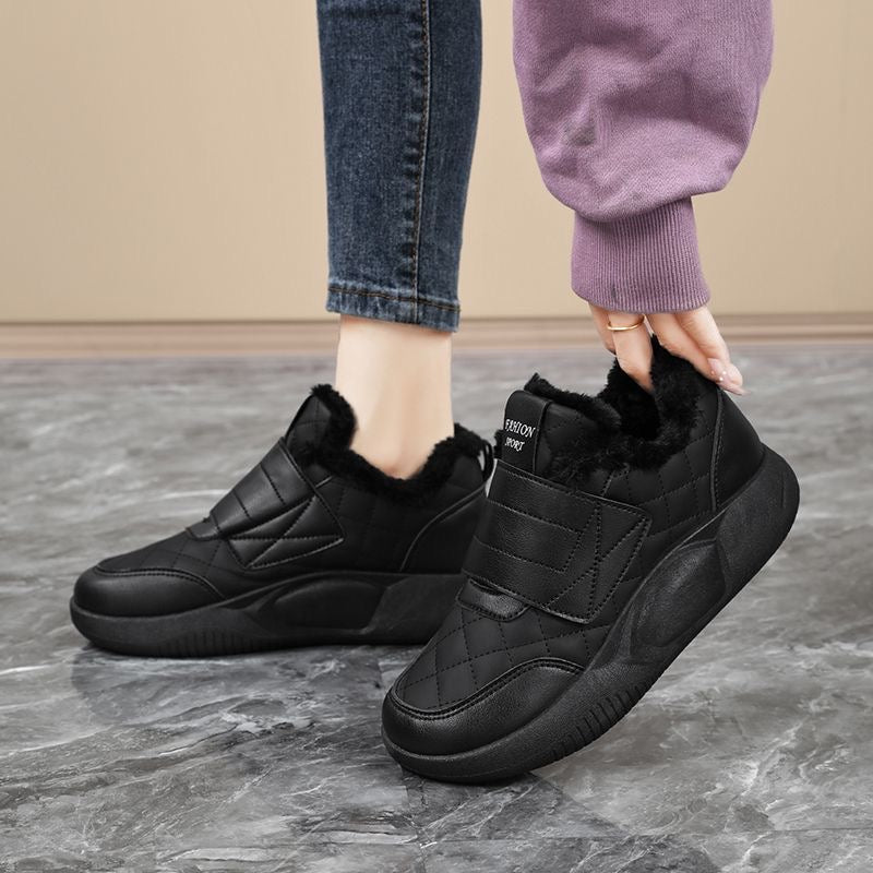 Zapatos de polar cálidos con velcro