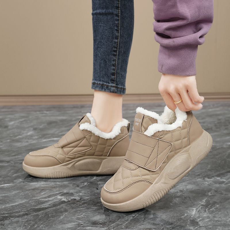 Zapatos de polar cálidos con velcro