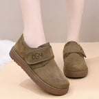 Zapatos de Ante para Mujer con Velcro – Cómodos y Cálidos