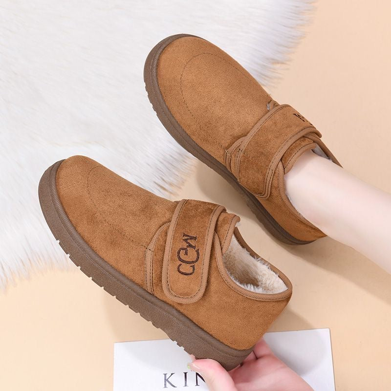 Zapatos de Ante para Mujer con Velcro – Cómodos y Cálidos