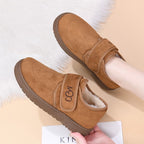 Zapatos de Ante para Mujer con Velcro – Cómodos y Cálidos