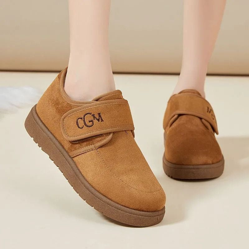 Zapatos de Ante para Mujer con Velcro – Cómodos y Cálidos