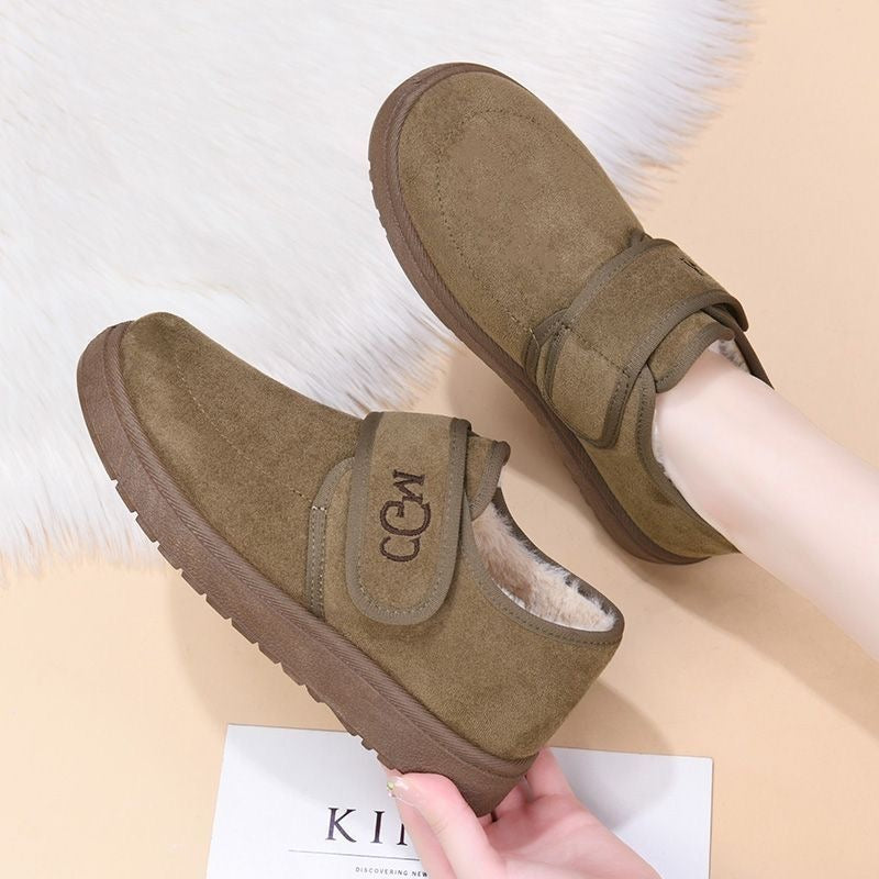 Zapatos de Ante para Mujer con Velcro – Cómodos y Cálidos