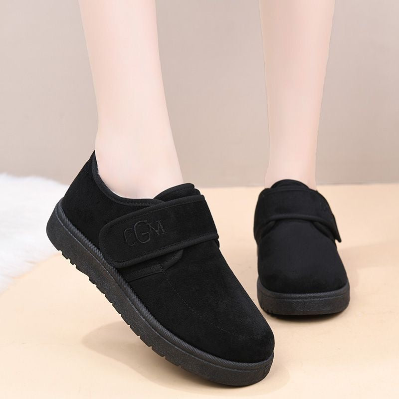 Zapatos de Ante para Mujer con Velcro – Cómodos y Cálidos