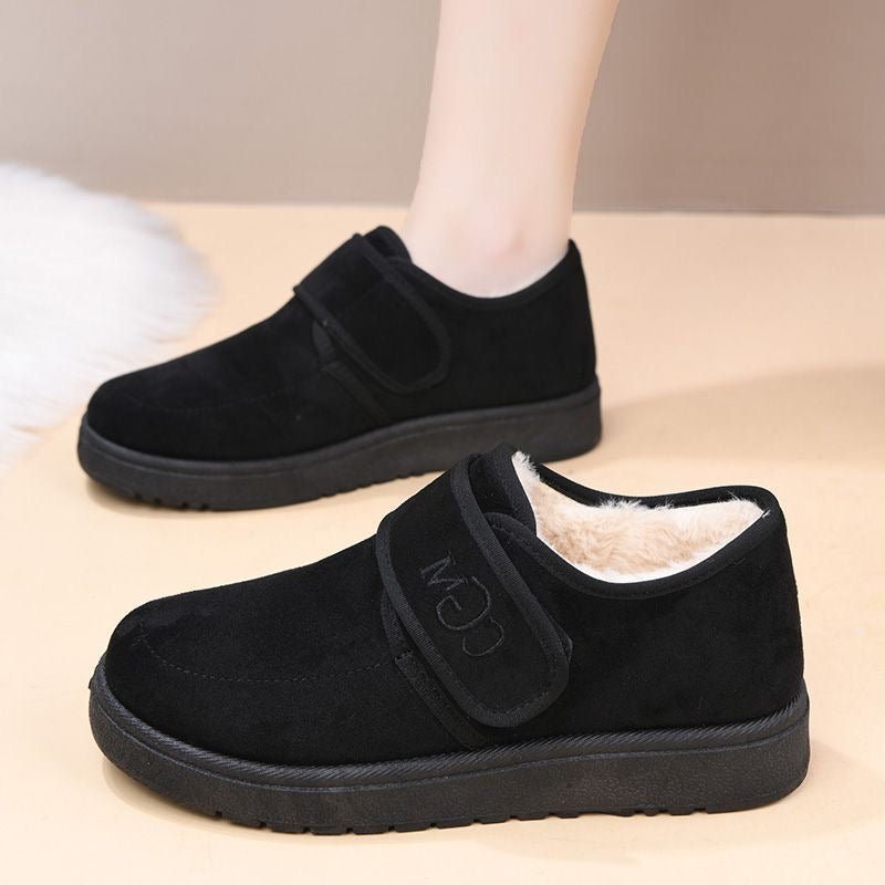 Zapatos de Ante para Mujer con Velcro – Cómodos y Cálidos