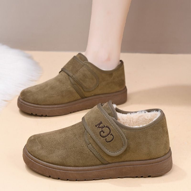 Zapatos de Ante para Mujer con Velcro – Cómodos y Cálidos