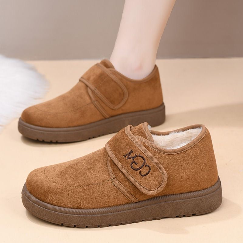 Zapatos de Ante para Mujer con Velcro – Cómodos y Cálidos