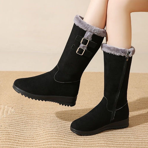 Botas de algodón grueso con forro polar