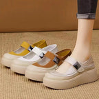 Zapatos cuña Mary Jane cómodos mujer
