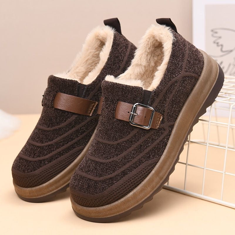 Zapatos de algodón cálido con forro polar