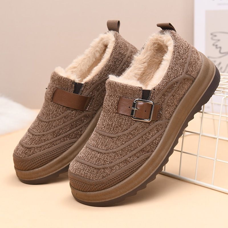 Zapatos de algodón cálido con forro polar