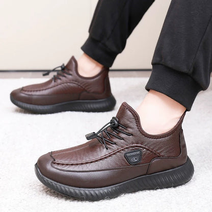 Zapatos de hombre gruesos y cálidos