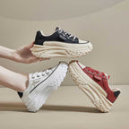 Zapatillas con alza de suela gruesa