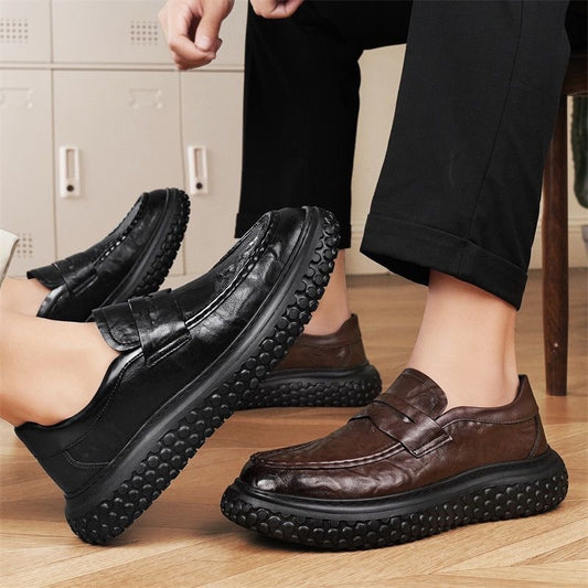 Zapatos de cuero retro para hombre