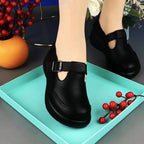 2025 Zapatos de plataforma con punta redonda