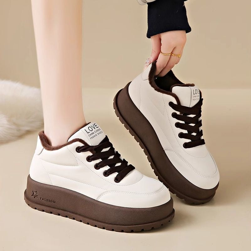 Zapatos versátiles de algodón con forro polar