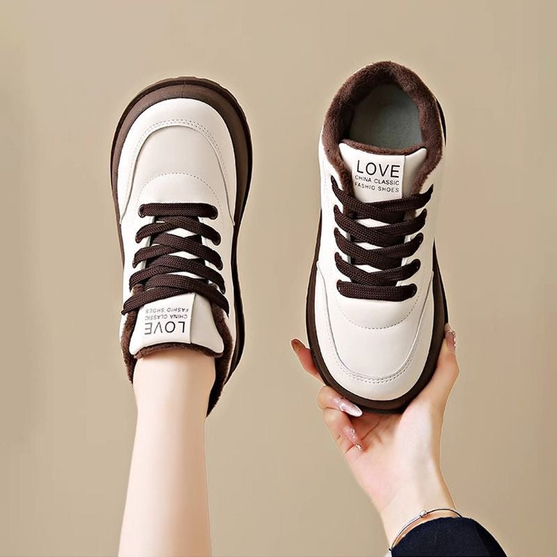 Zapatos versátiles de algodón con forro polar