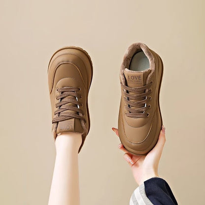 Zapatos versátiles de algodón con forro polar