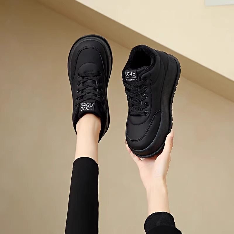 Zapatos versátiles de algodón con forro polar