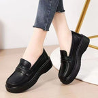 Mocasines de plataforma de piel suave