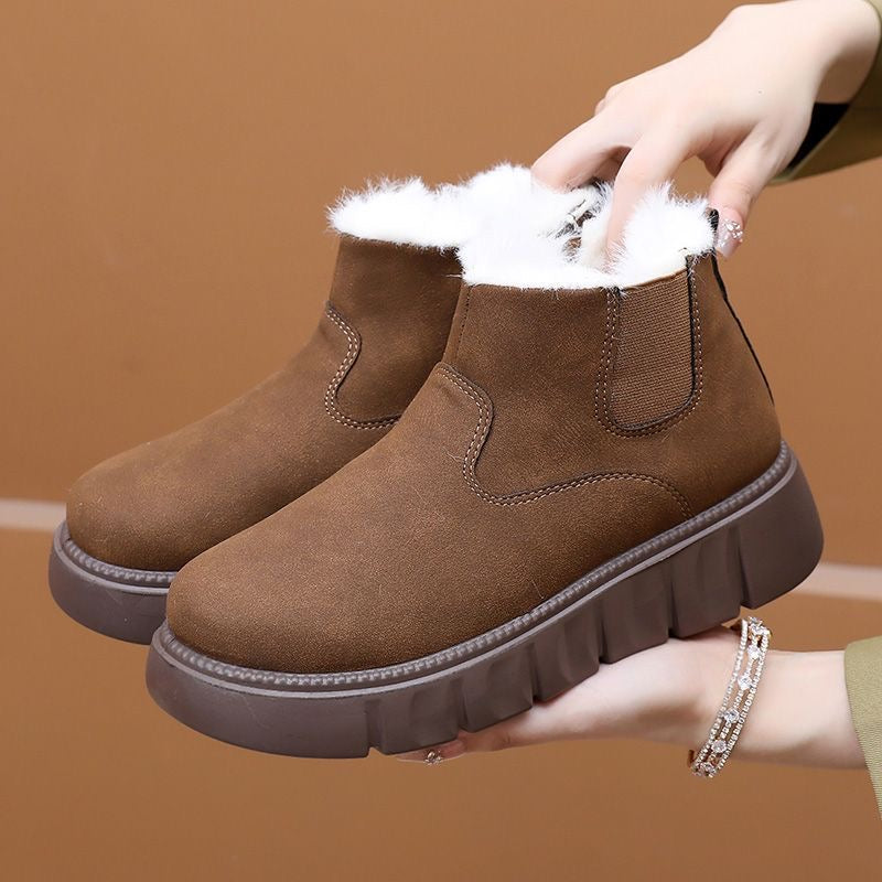 Botas cálidas y engrosadas con forro polar