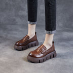 Mocasines con plataforma elevada