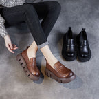 Mocasines con plataforma elevada