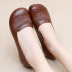 Zapatos planos ligeros de piel suave