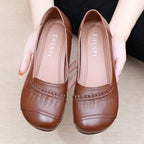 Zapatos planos ligeros de piel suave