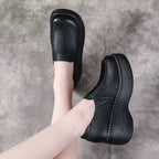 Zapatos retro con plataforma y suela blanda