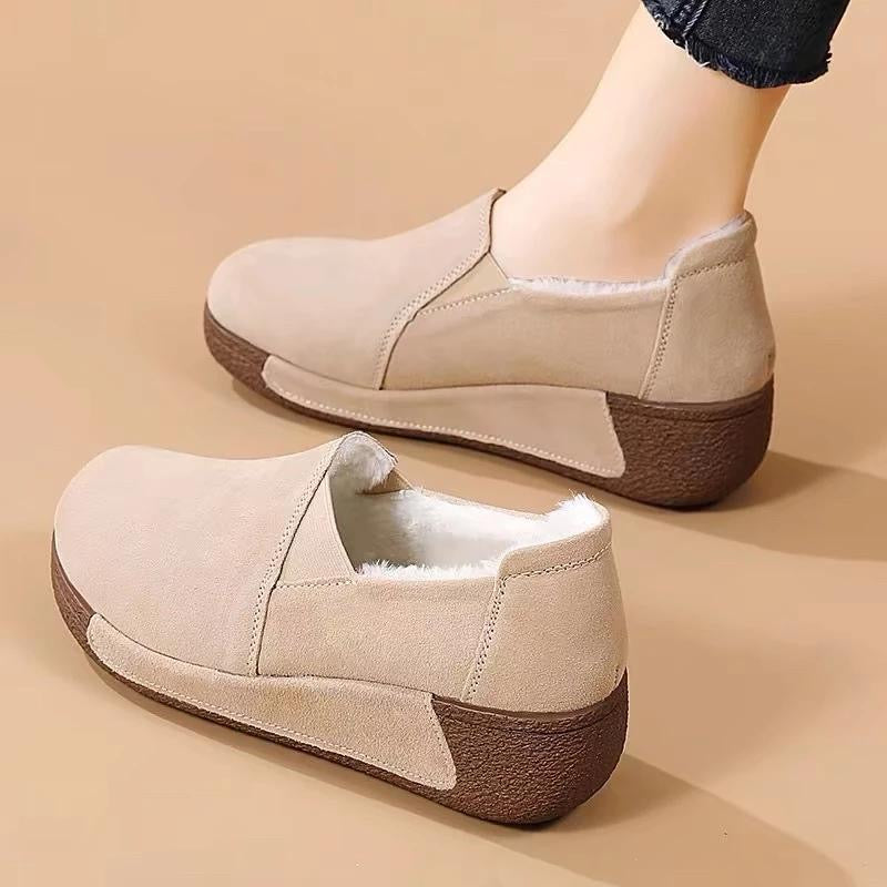 Zapatos de suela blanda y forro polar