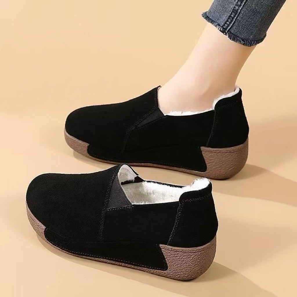 Zapatos de suela blanda y forro polar