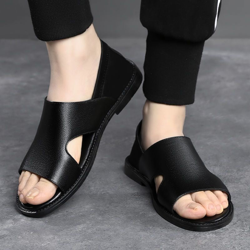 Sandalias de cuero ligeras para hombre