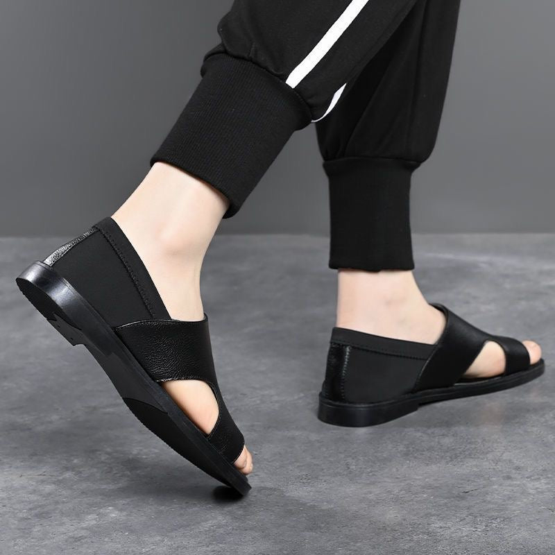 Sandalias de cuero ligeras para hombre