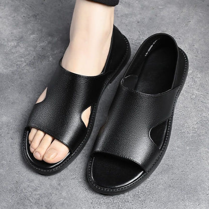 Sandalias de cuero ligeras para hombre