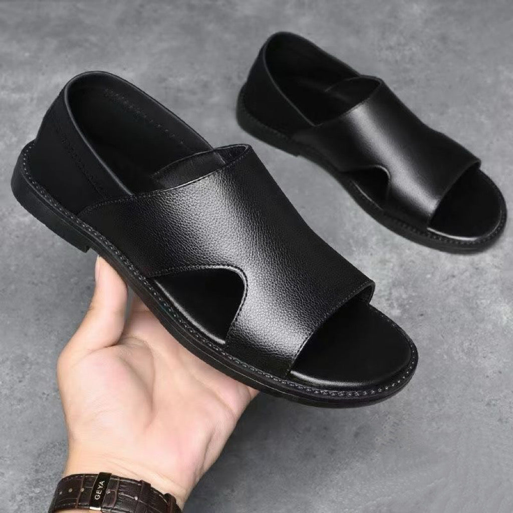 Sandalias de cuero ligeras para hombre