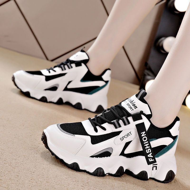 2025 Zapatos casuales versátiles de suela gruesa