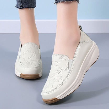 Zapatos de piel estampados