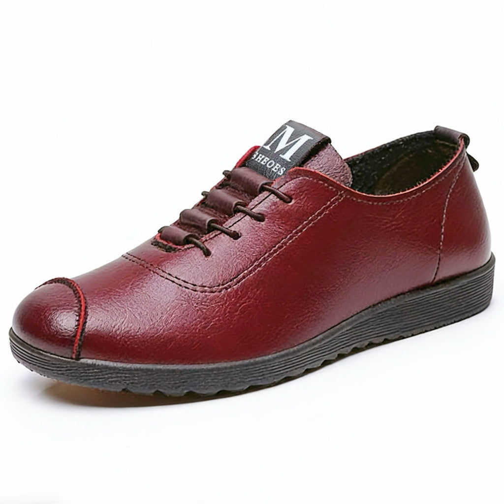 Zapatos cuero suela suave antideslizante